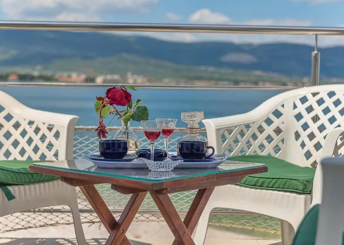 Marin,seaview,terrace With Massage Hot Tube,grill Place,parking Apartment Trogir