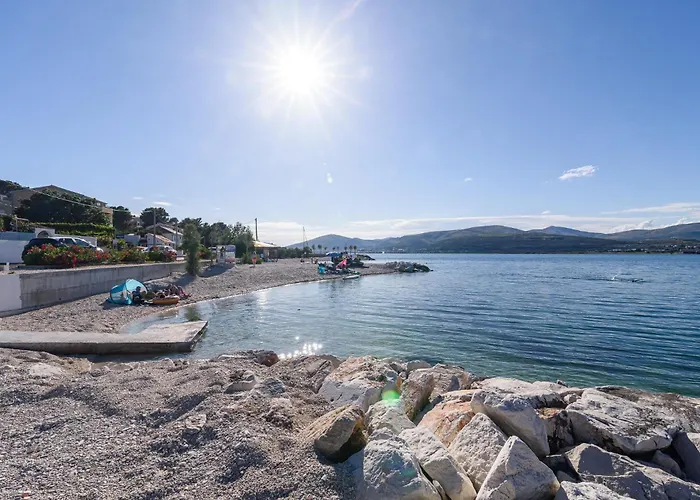 Marin,seaview,terrace With Massage Hot Tube,grill Place,parking Apartment Trogir